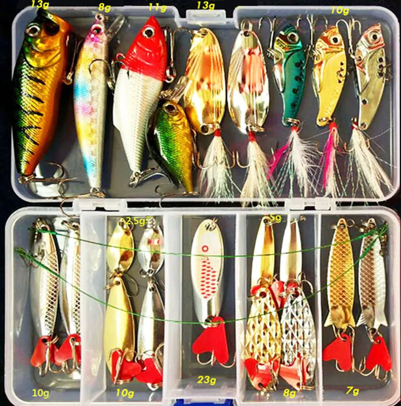 Kit Fishing Lures Set Hard Artificial Wobblers