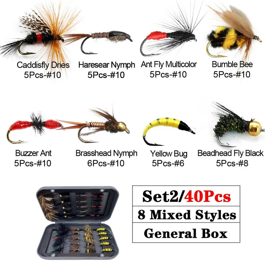 Trout Fly Fishing Flies Collection 32-112Pcs