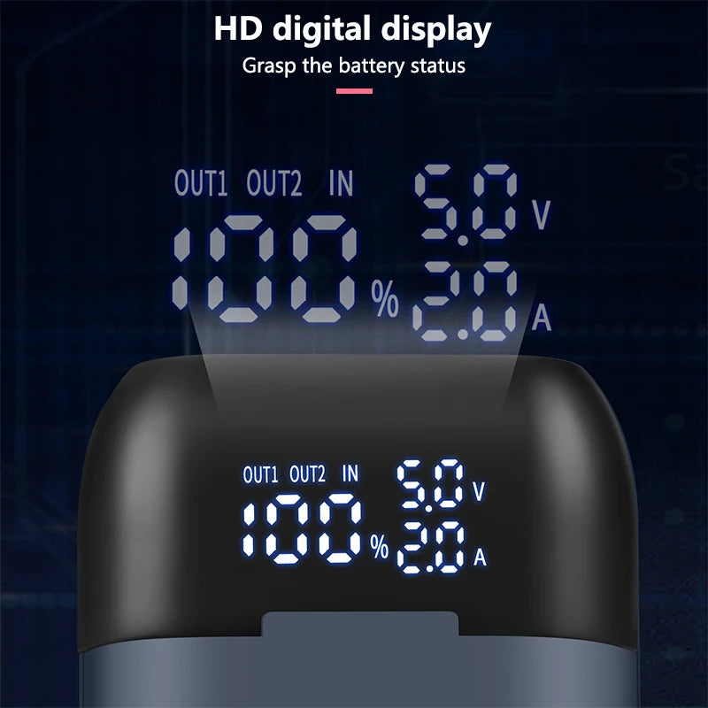 18W Fast Charging Case 18650 Battery Charger Case