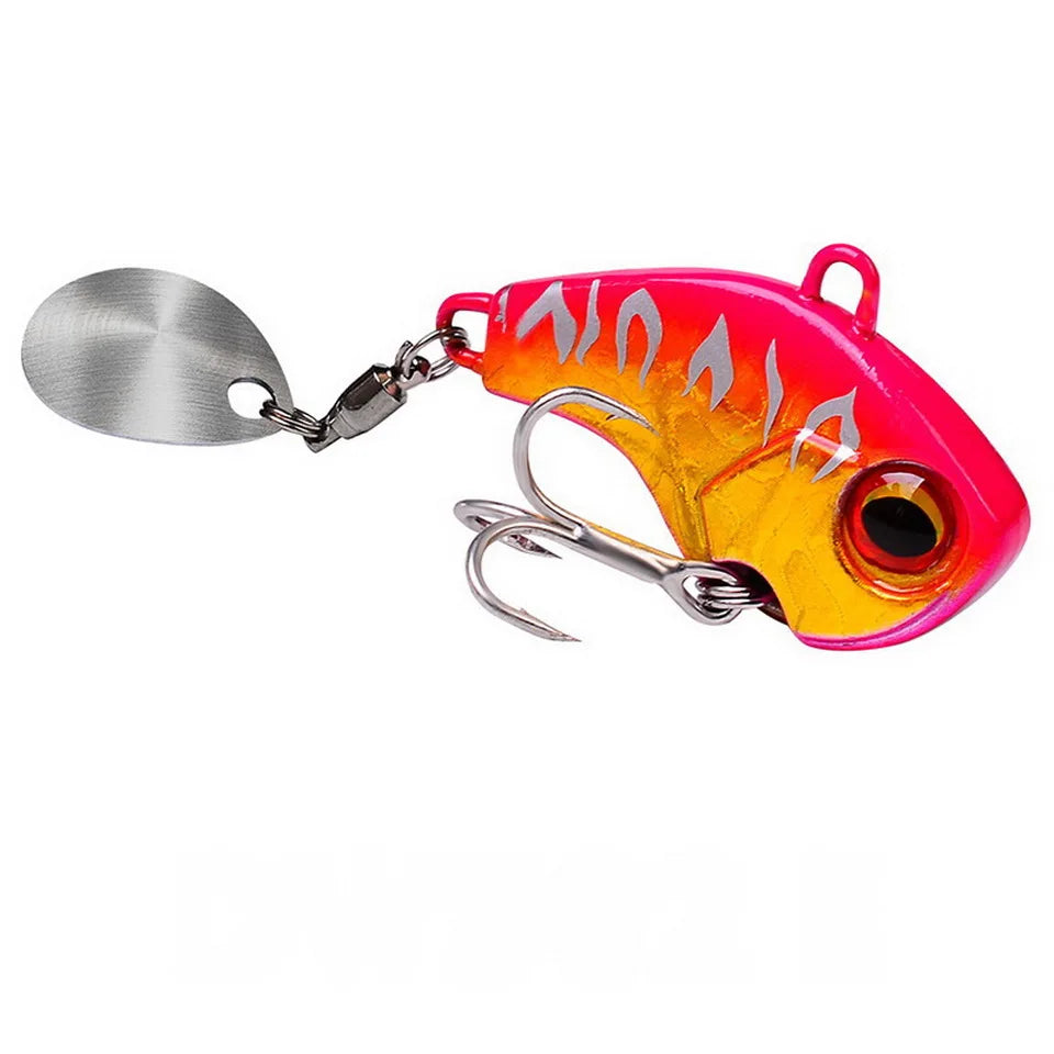 Fishing Lures Wobble Rotating Metal Vib Vibration