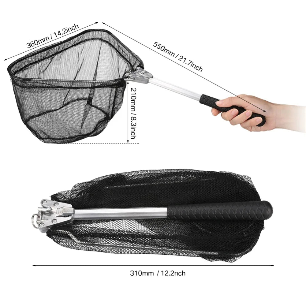 190cm 92cm 55cm Telescopic Landing Net Folding Fishing Pole