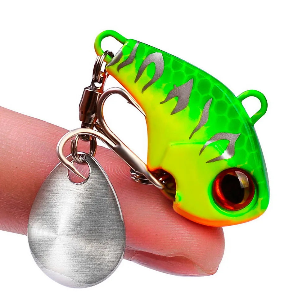 Fishing Lures Wobble Rotating Metal Vib Vibration