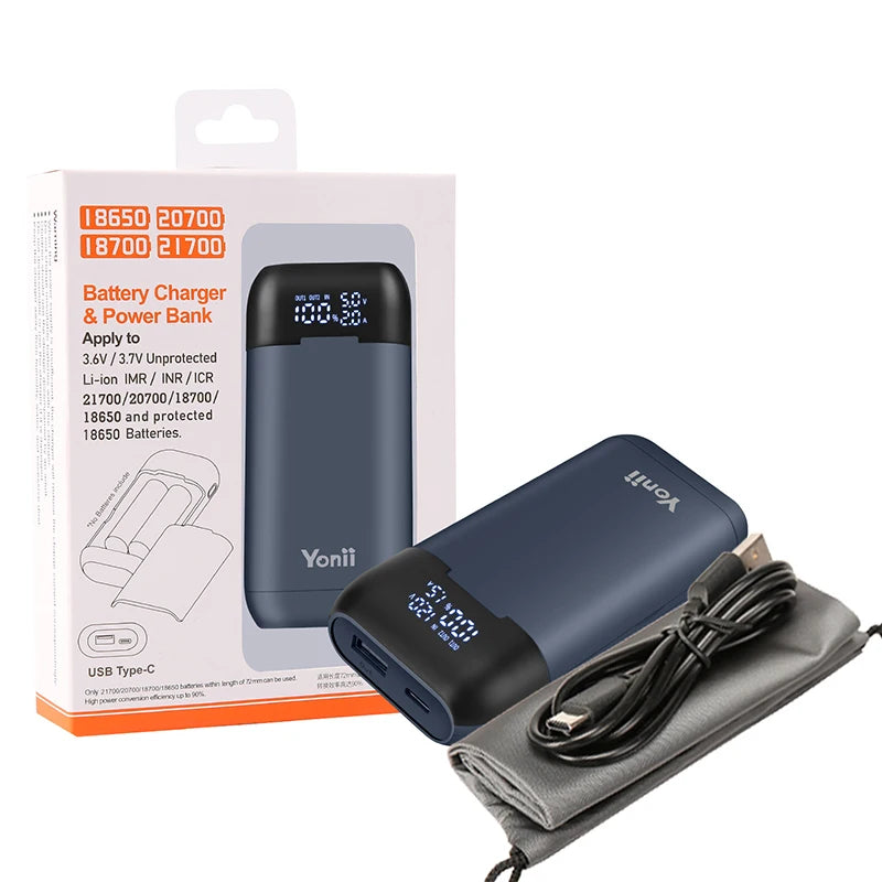 18W Fast Charging Case 18650 Battery Charger Case