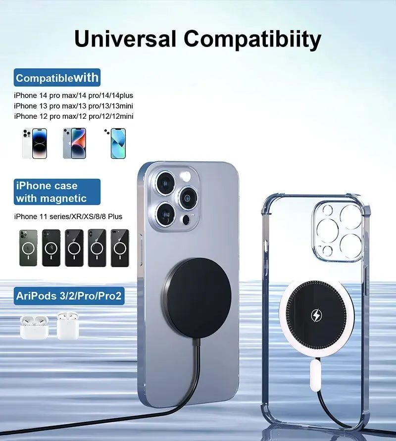 30W Magnetic Wireless Charger Pad Fast Charging