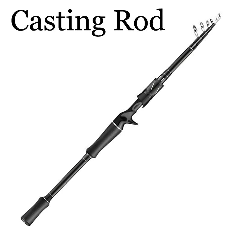 Fishing Rod 1.8/2.1/2.4/2.7m Spinning/Casting Rod Power M Carbon Rod Pole 6/7 Sections Travel Fishing Pole Fishing Tackle