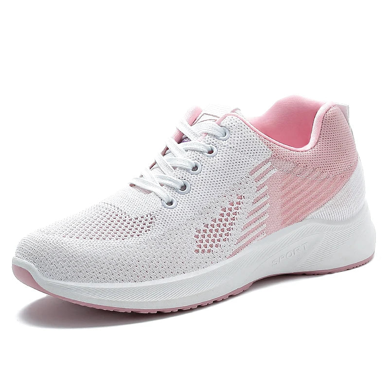 Women's sports shoes with anti slip soft sole, outdoor running and walking shoes, breathable and lightweight, women's tennis sho