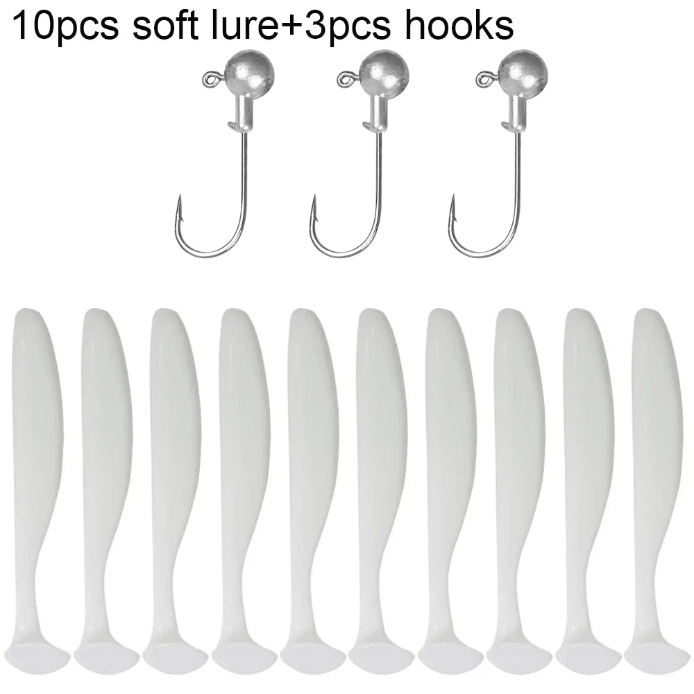 10PCS Soft Lure 5.5cm 7cm 10cm