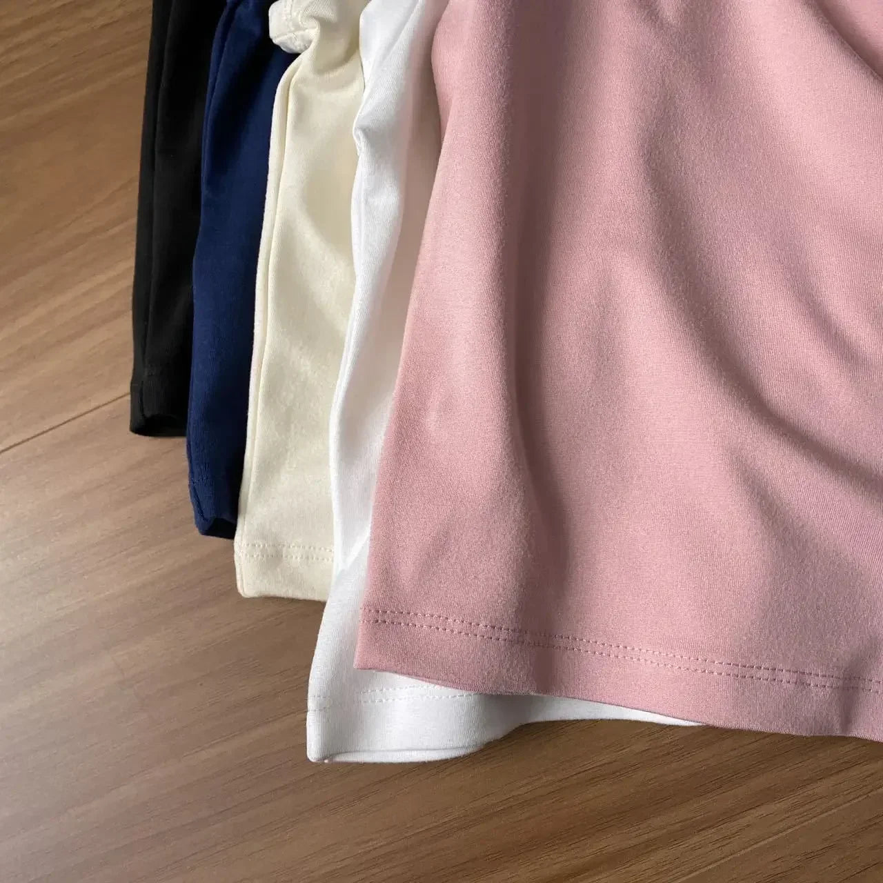 Women T-shirts 2025 Tops Solid Short Sleeve Loose O-neck