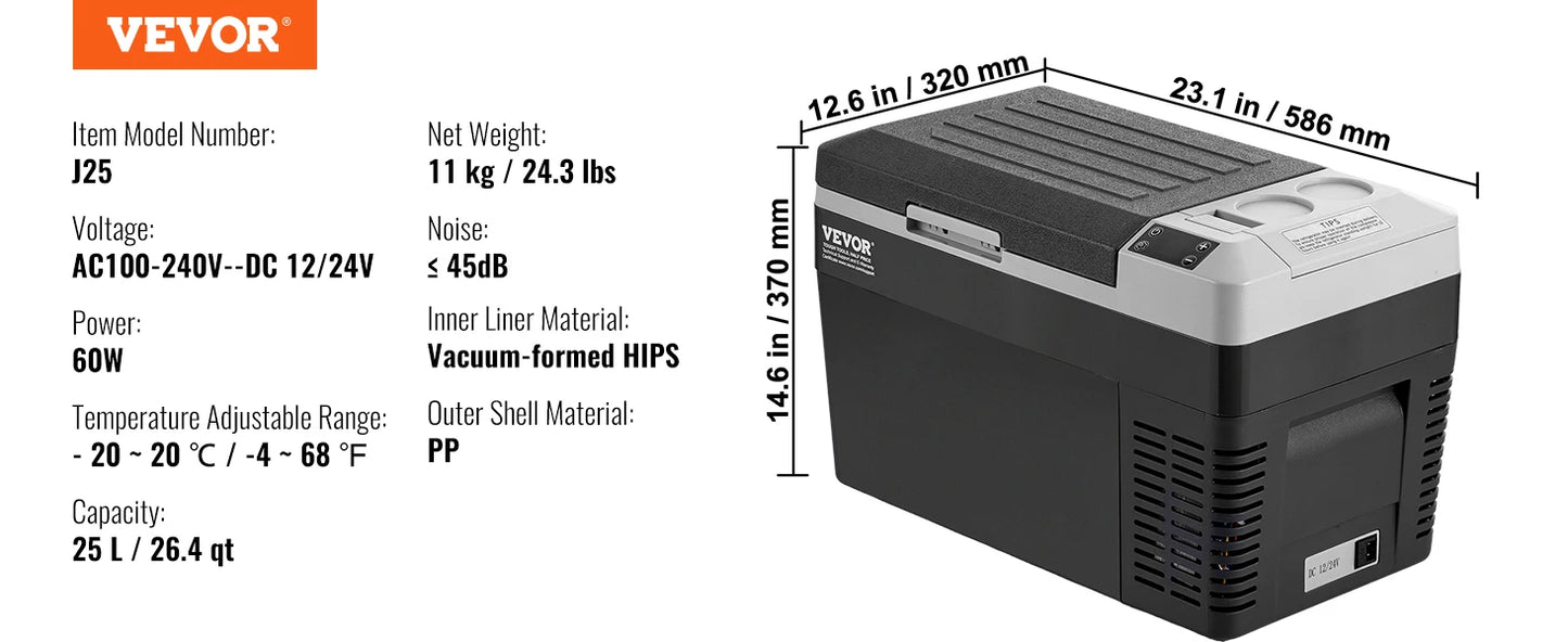 SucceBuy 8L to 75L Car Refrigerator