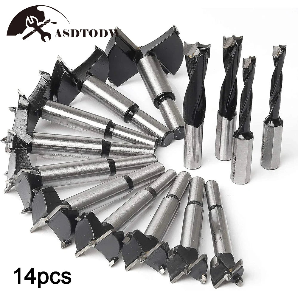 Forstner Bit Set Carbide Tipped Wood Drilling