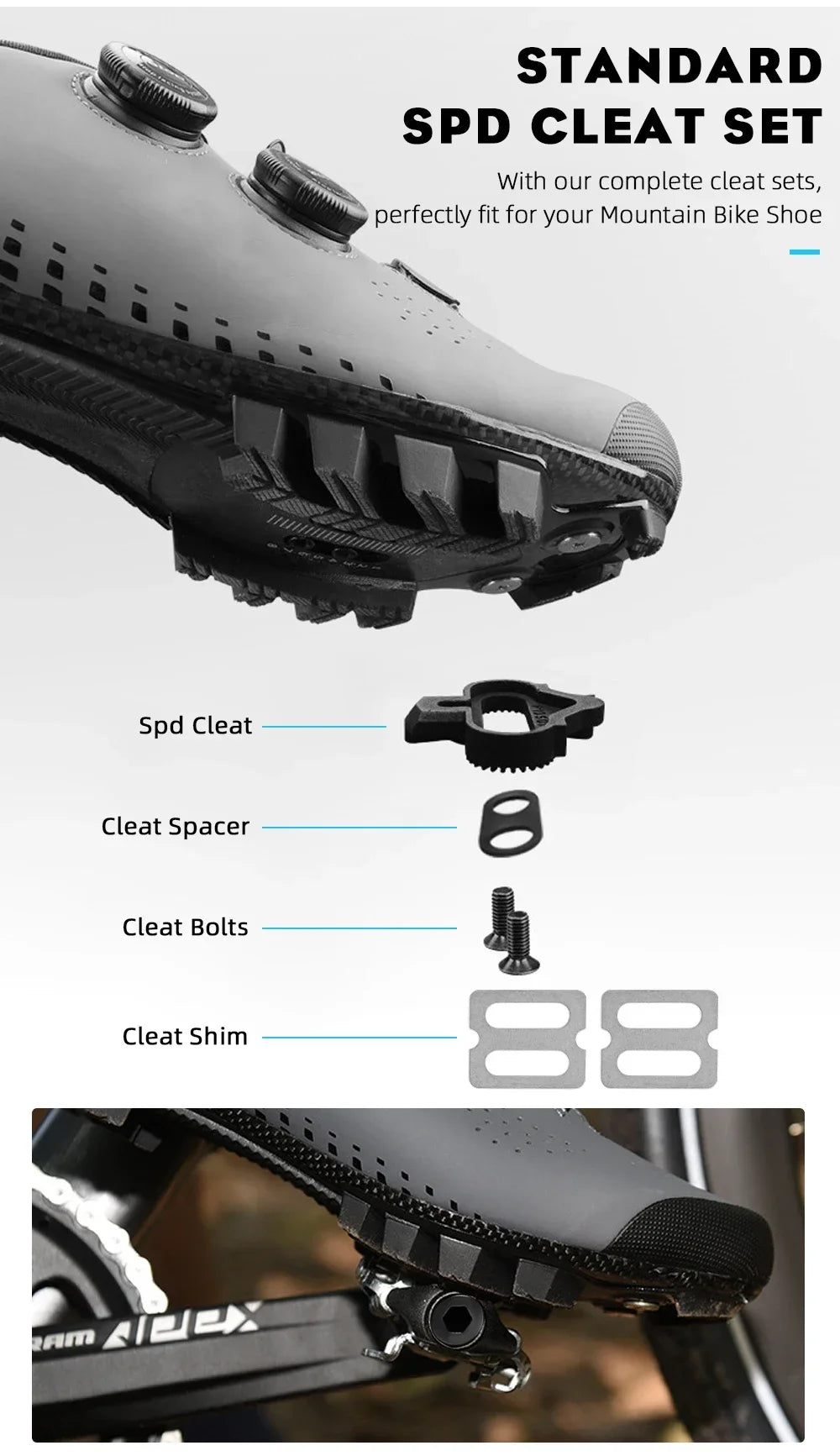 2025 RYET Fietspedaal SPD Clipless Mountainbikepedalen