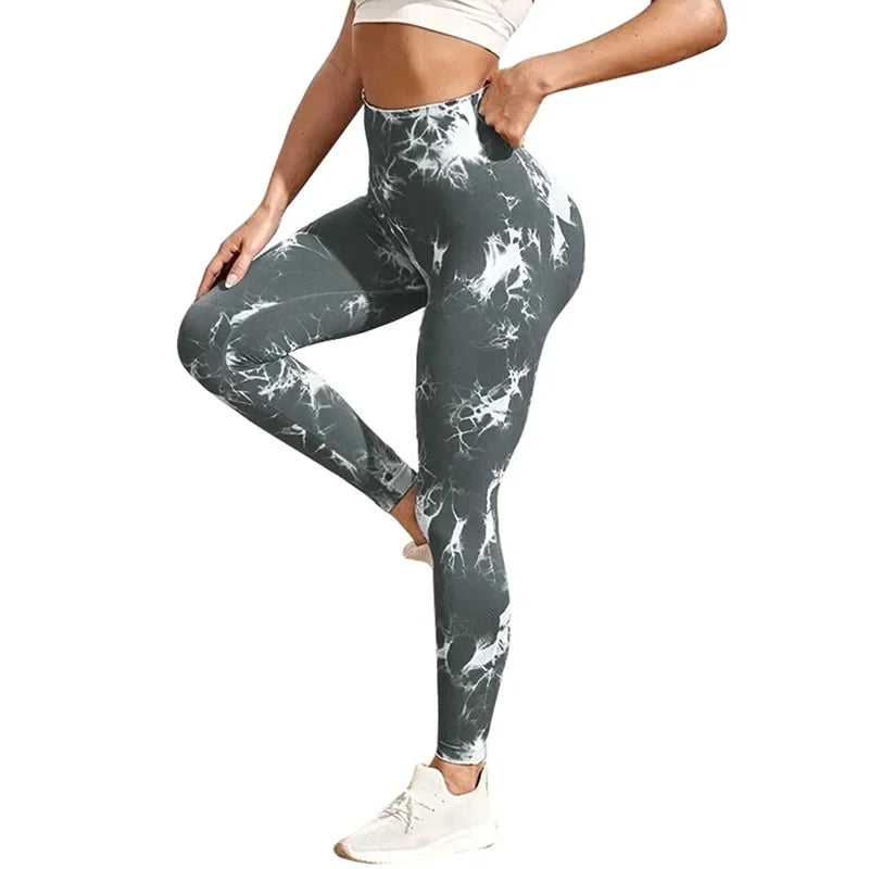 Sexy dames gym yoga leggings hoge taille push-up legging