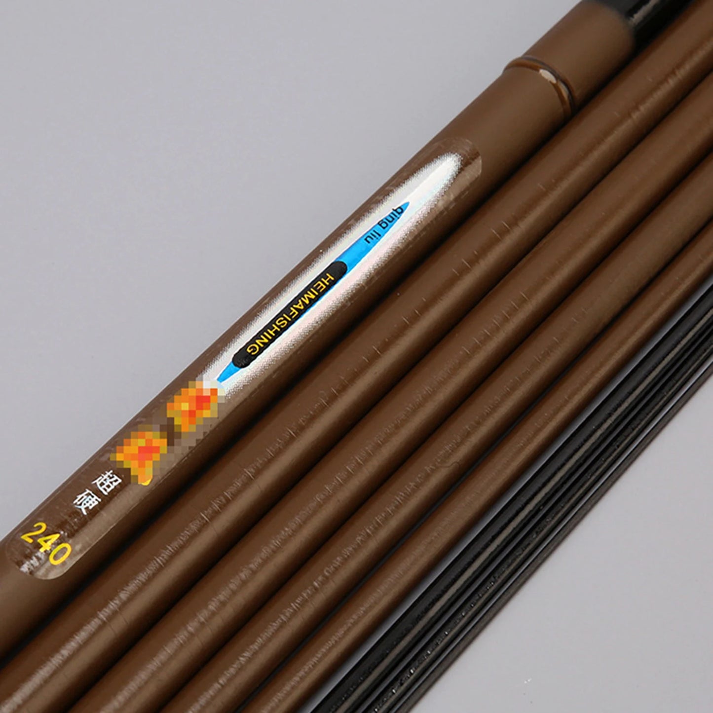 Portable Telescopic Fishing Rod with Solid Rod Tip