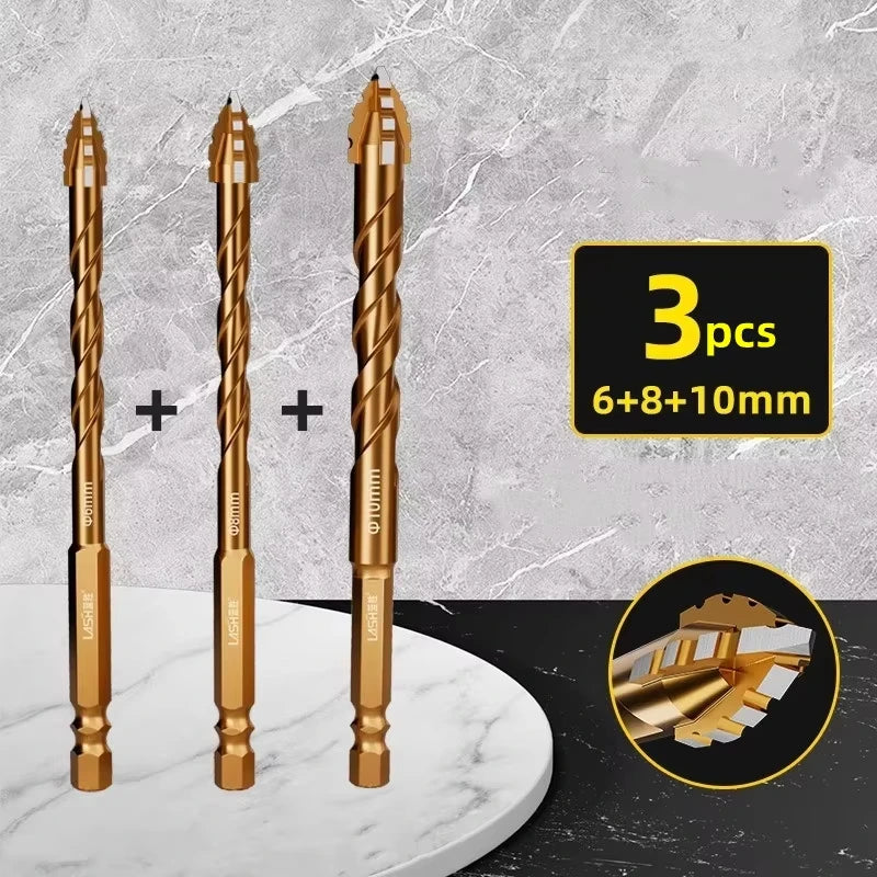 Upgraded four-edged sawtooth drill bit Professional
