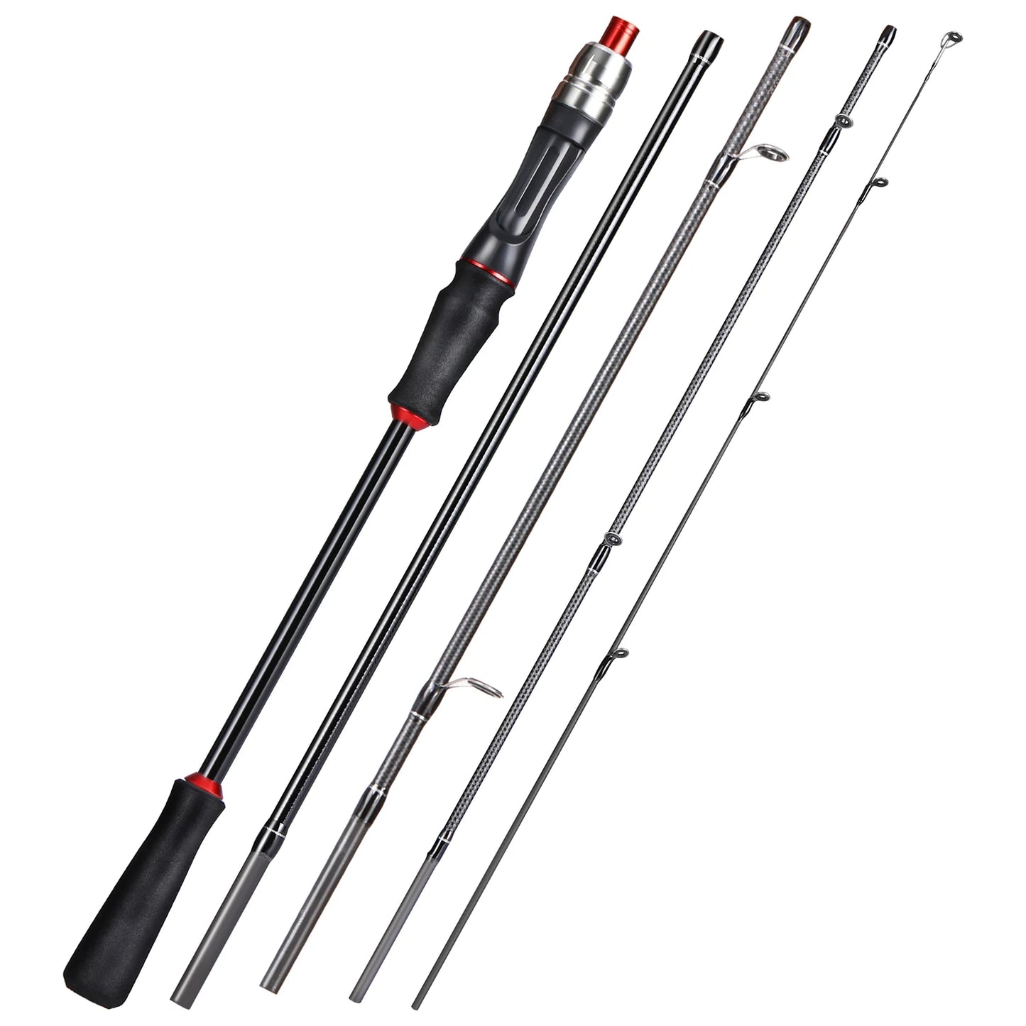 Sougayilang 5 Sections 2.1m Spinning Casting Fishing Rods