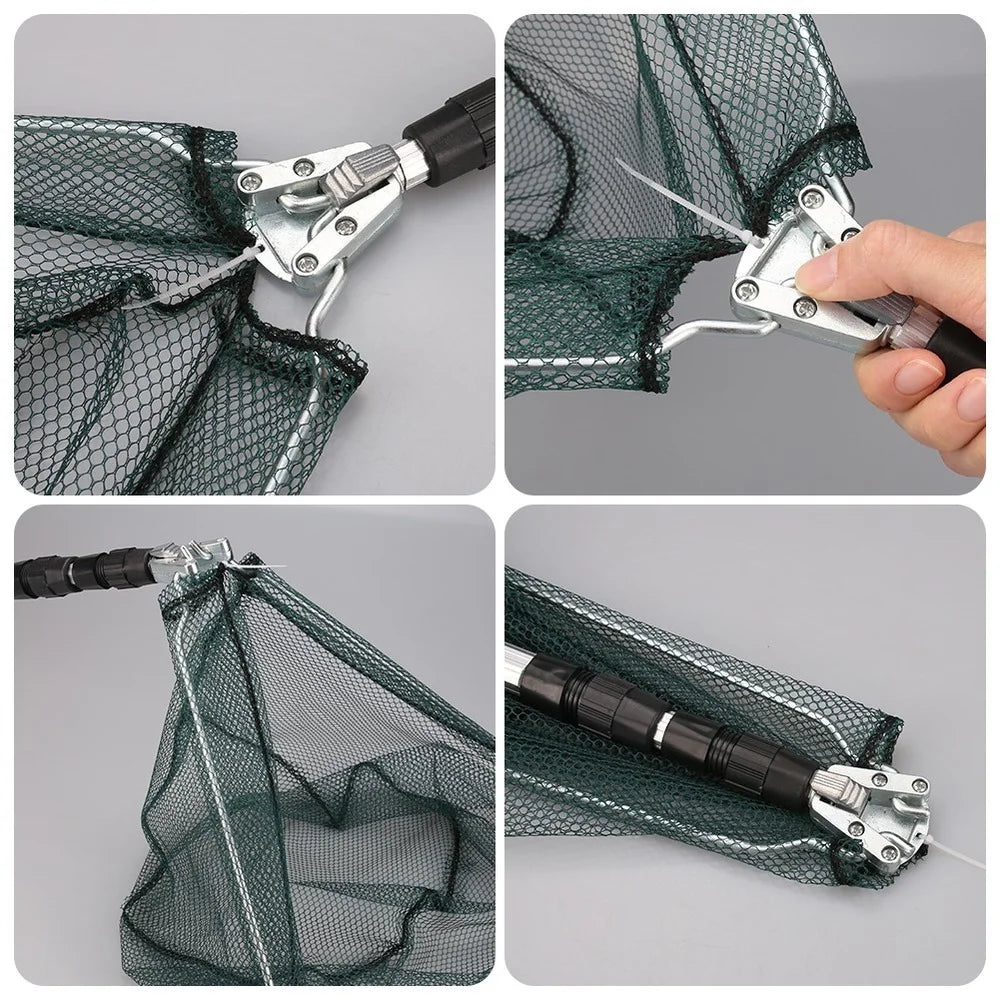 190cm 92cm 55cm Telescopic Landing Net Folding Fishing Pole