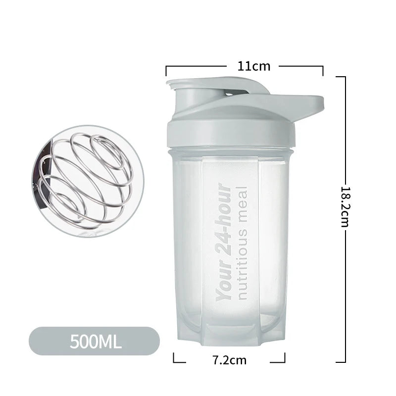 Sport Shaker Bottle 500ML Whey Protein Powder