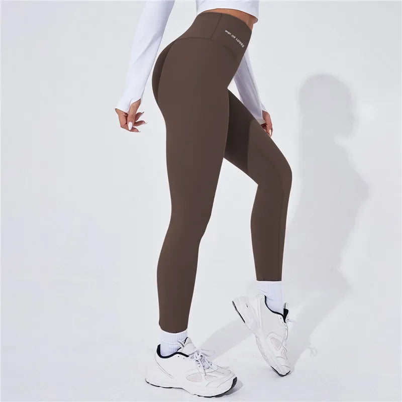 Hoge taille yoga legging, warme sportlegging
