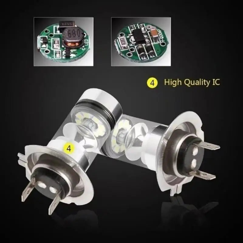 2Pcs Super Bright 100W H7 H4 LED Headlight