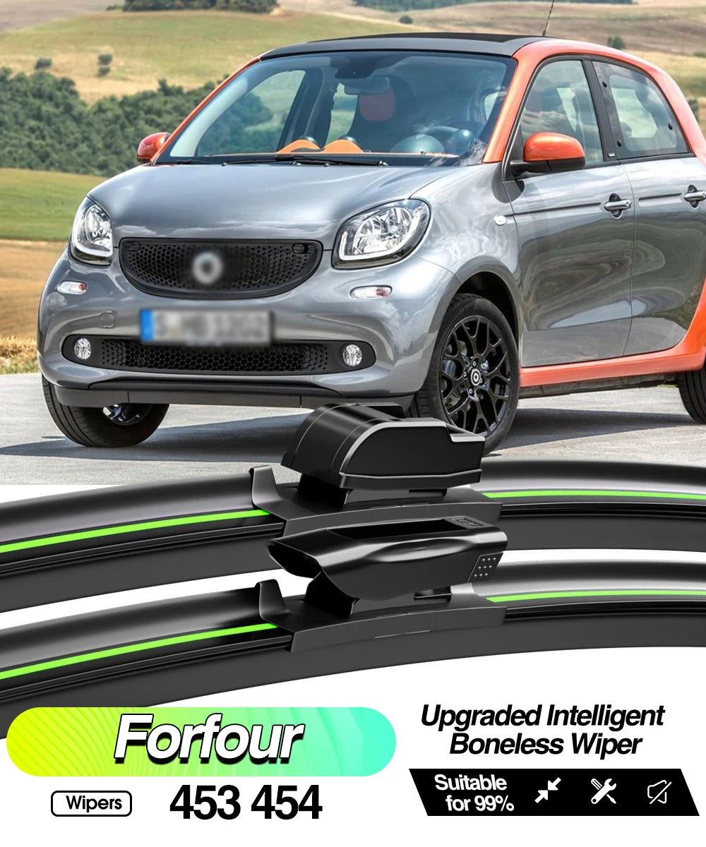 Voor Smart ForTwo 450 451 453 1998-2019 2 stuks voorruitwisserbladen