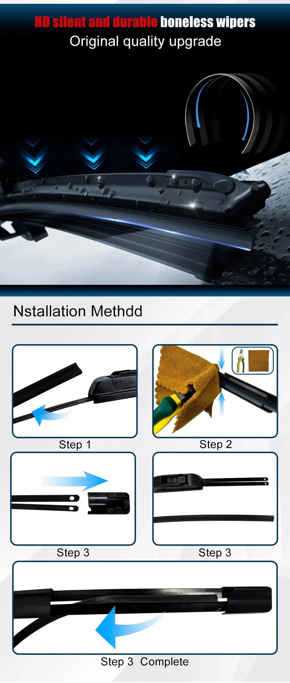 6mm Car Wiper Blade Refill Strips Car Windshield Rubber Strip