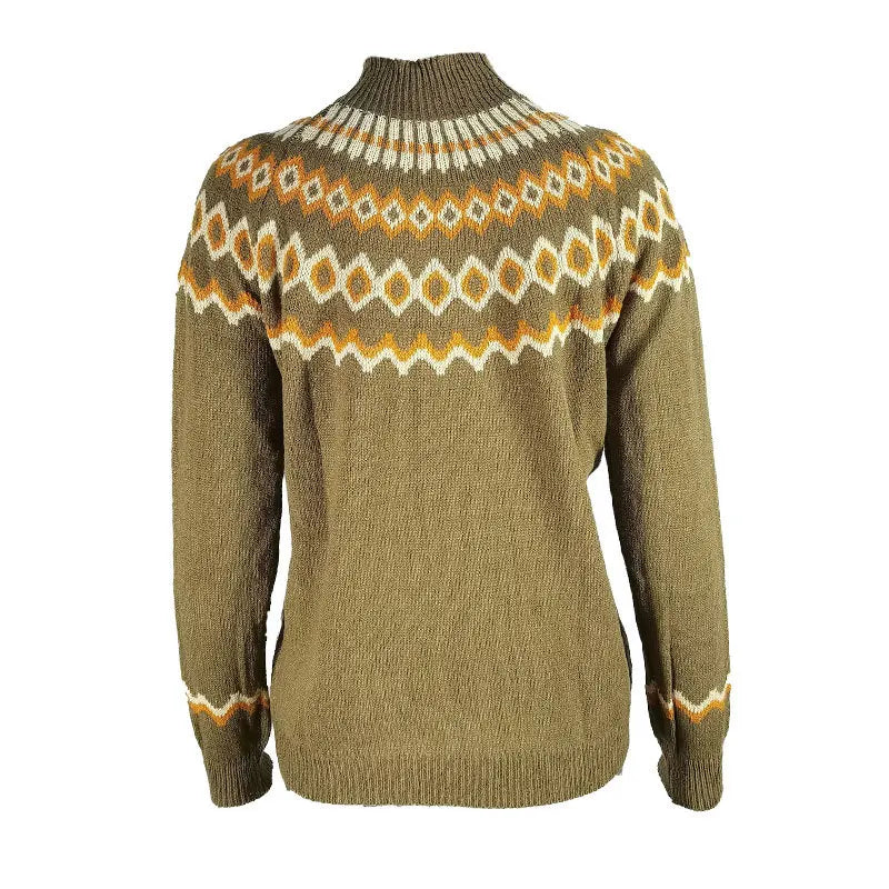 Sweater Women Turtleneck Pullover Long Sleeve Knitted Fashion Soft