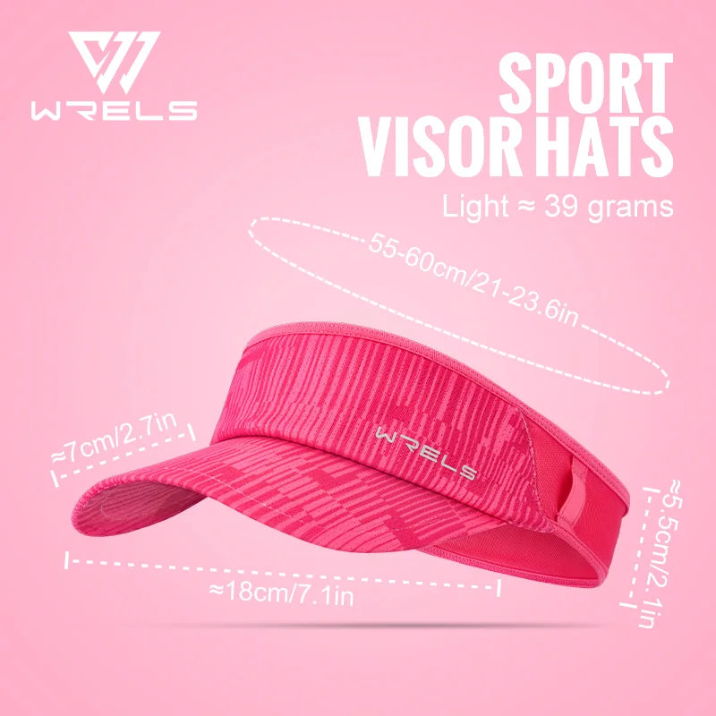 WRELS Sports Sun Visor Hats Adjustable Sun Visor Caps
