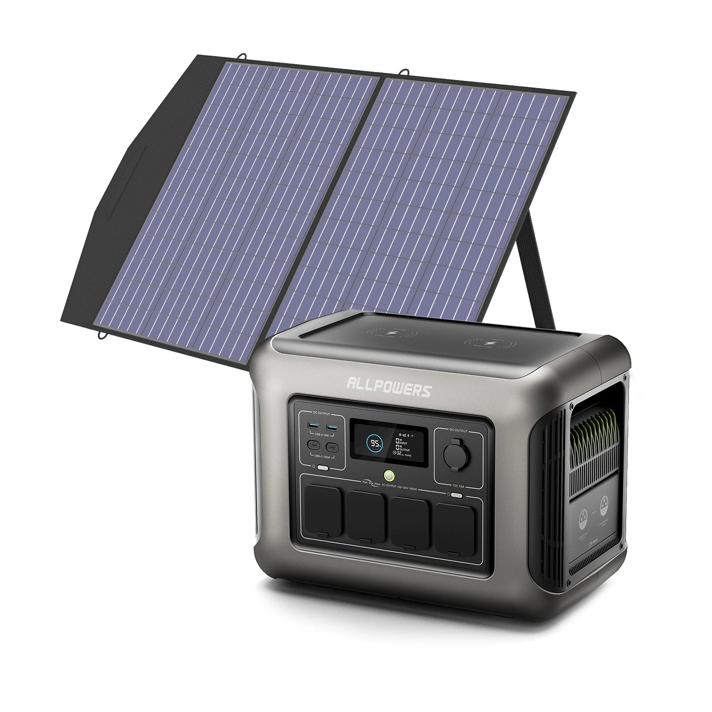 ALLPOWERS R1500 Portable Power Station with 100W/200W Solar Panel