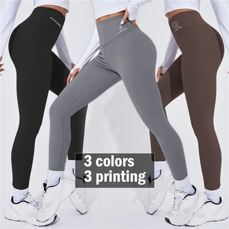 Hoge taille yoga legging, warme sportlegging