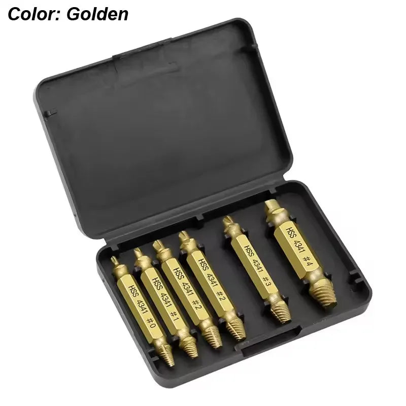 Damaged Screw Extractor Set HSS Drill Bit Stripped Broken