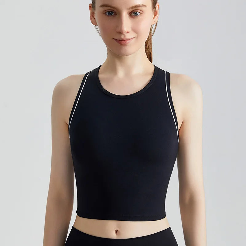 Sports Vest, Women's Fitness Integrated Fixed Cup, High-end Feel,