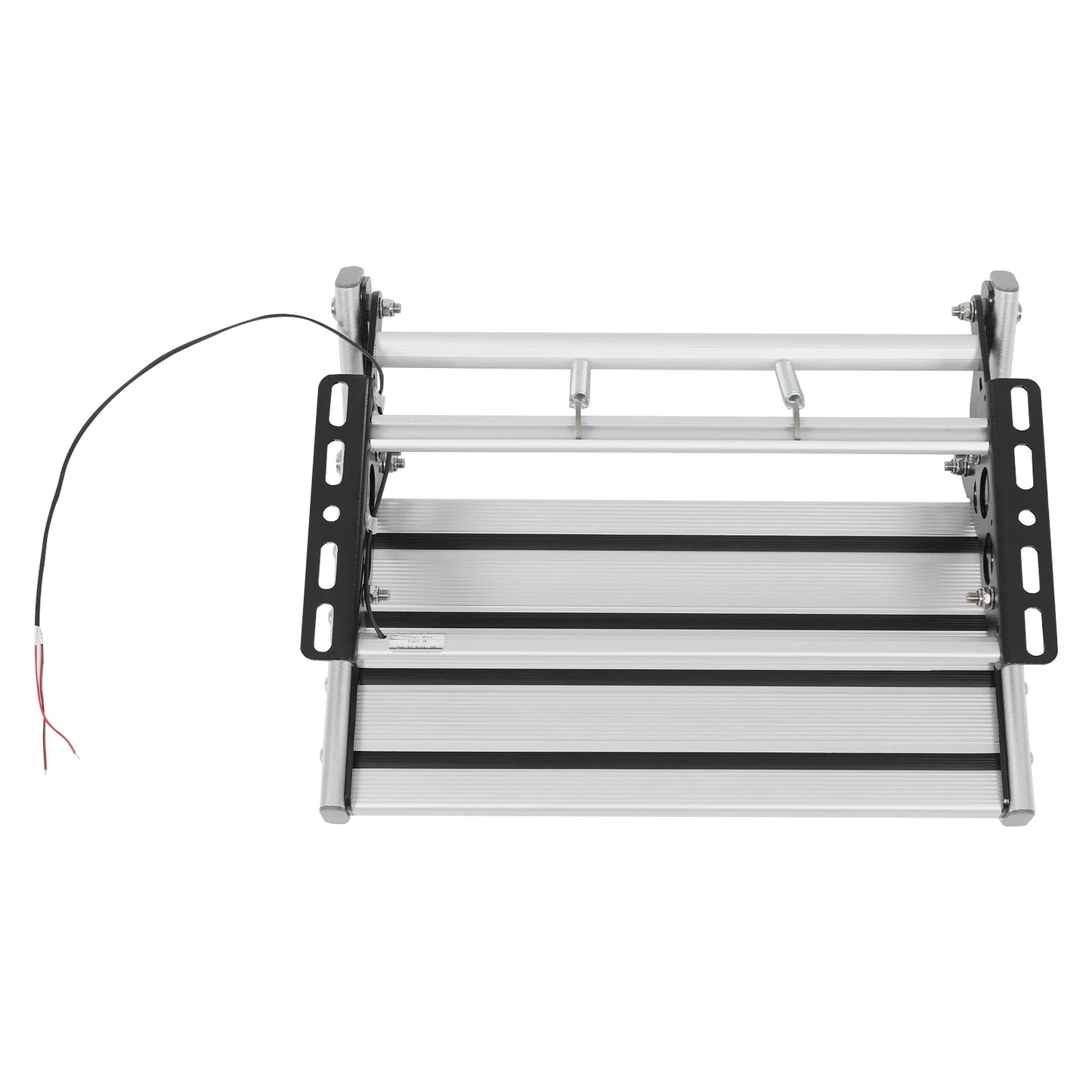 Foldable RV Step Non-slip Manual RV Step with LED Light RV Camper Step Aluminum Alloy Single-Tier Folding Rv Step