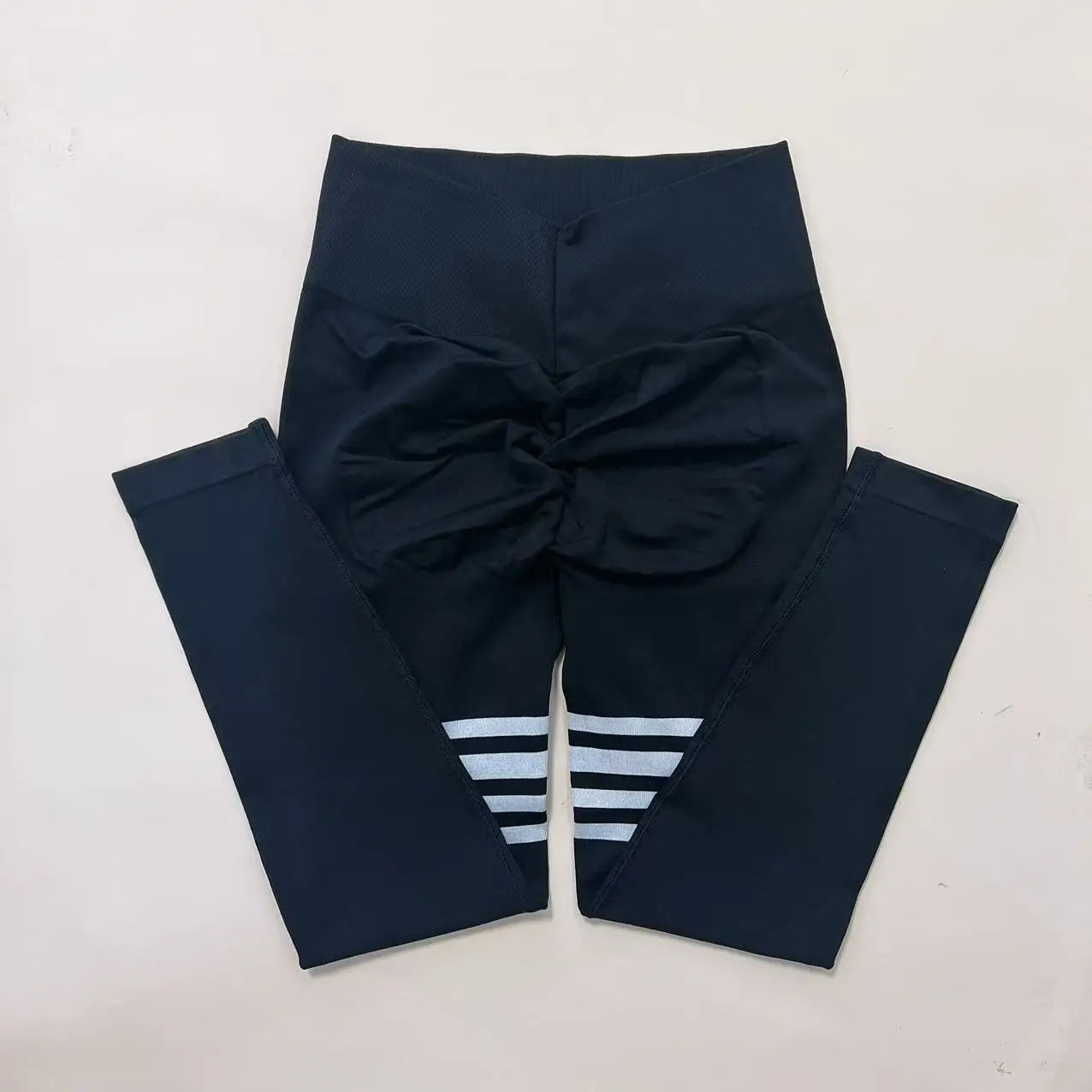 Women's V-back leggings for butt lifts,