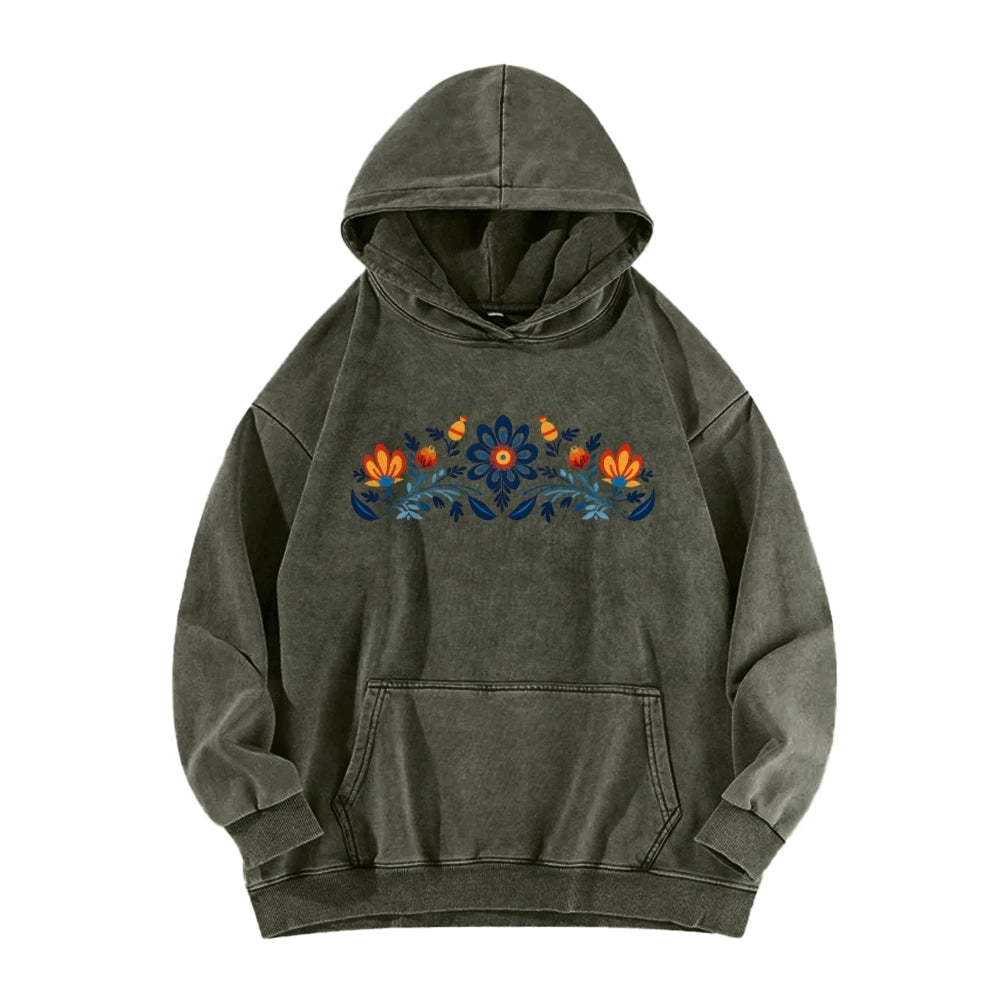 Hoodie Women Casual Washed