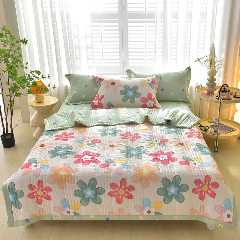 Duvet for Summer Double Bed Linen Quilted Bedspread 150X200