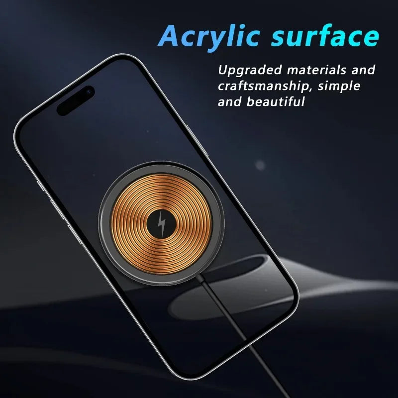 30W Magnetic Wireless Charger Pad for iPhone 15 14 13 12 11 Pro