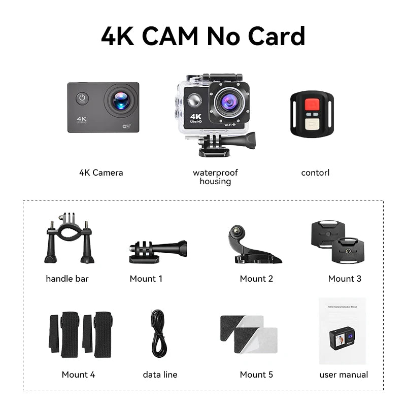 Null 4K Outdoor WiFi Action Camera Helmet Video Recording