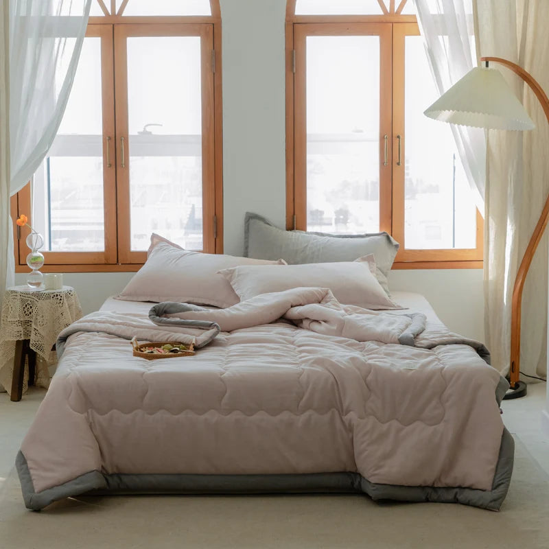 2025 New Japanese Polyester-Cotton Quilted Summer Duvet -