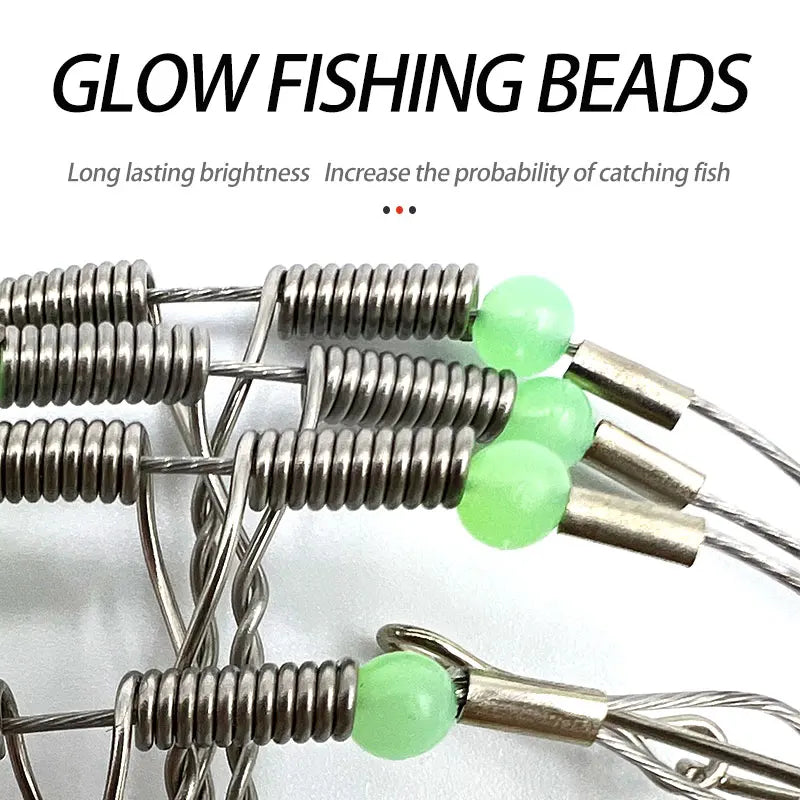 10 PCS fishing accessories Stainless Steel Fishing