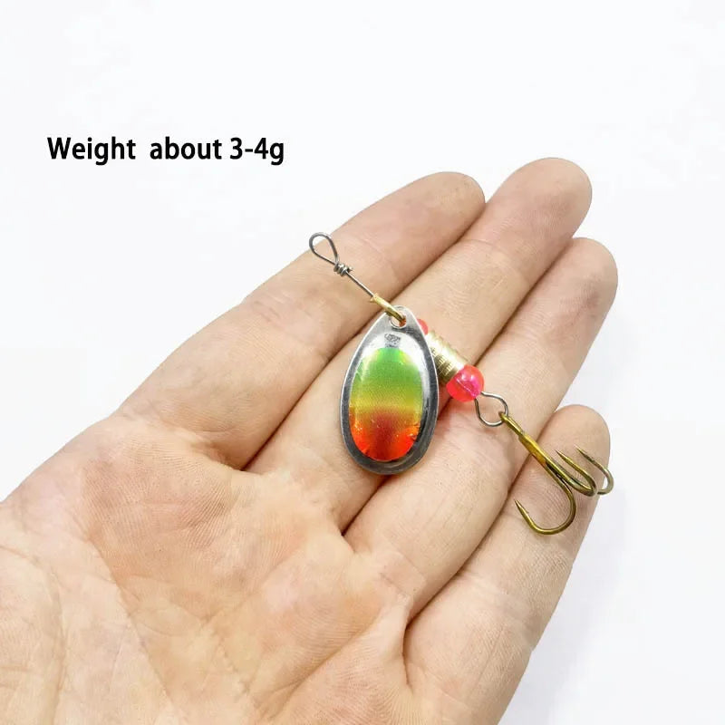 10Pcs/Set Fishing Metal Spoon