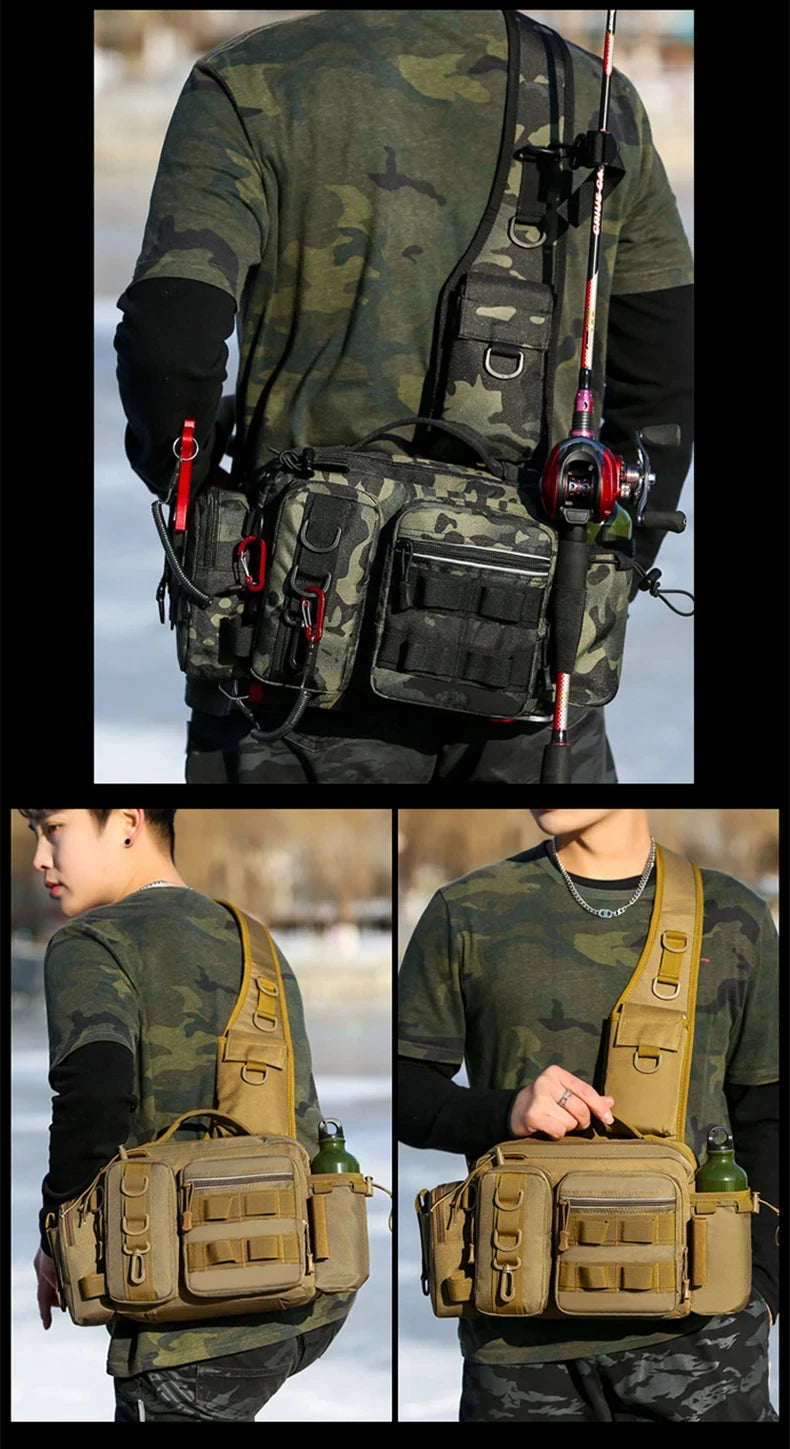 Fishing Tackle Backpack Lure Box Gear Storage Bag