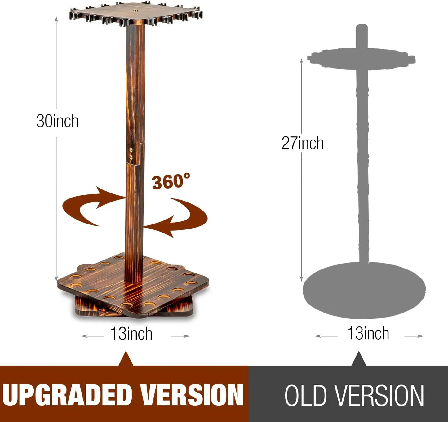 Fishing Rod Holders for Garage 360 Degree Rotating