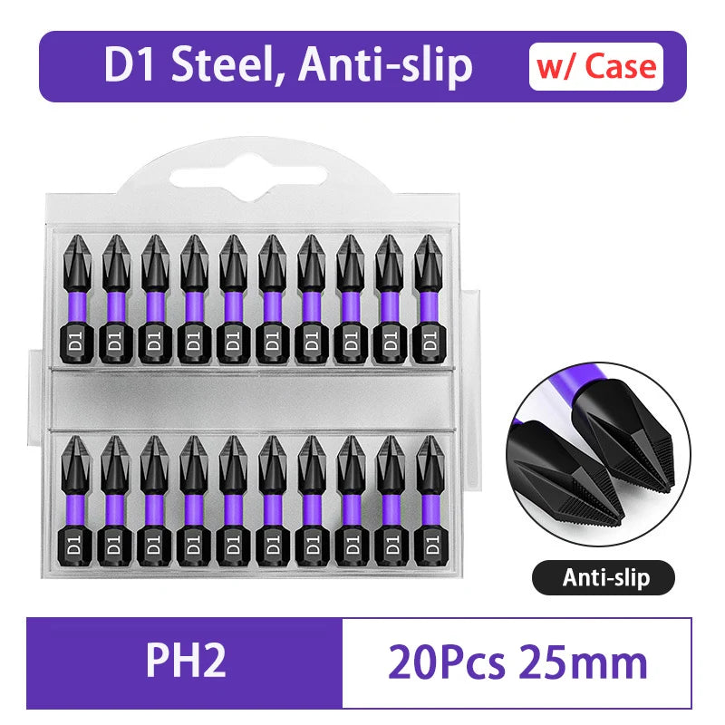 Magnetic Impact Phillips Bit Anti-Slip Long Screwdriver