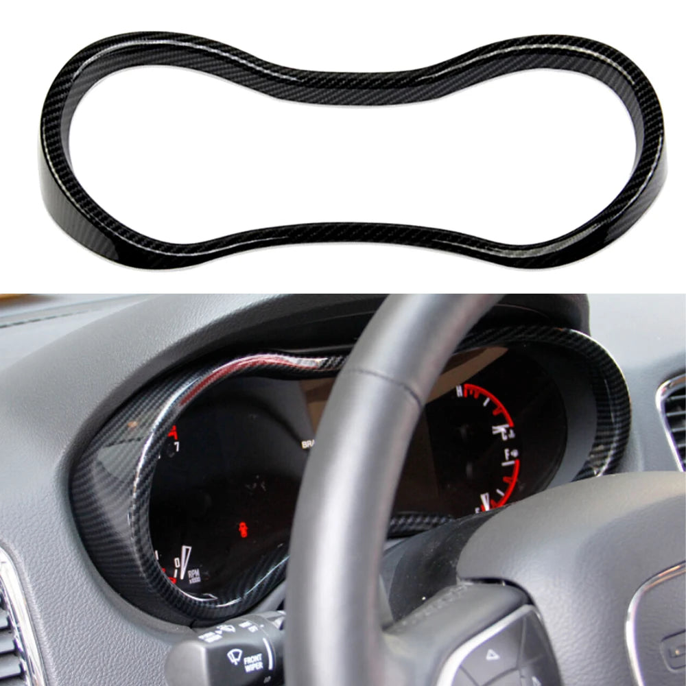 Dashboard Meter Panel Frame Cover Trim Frame ABS Carbon