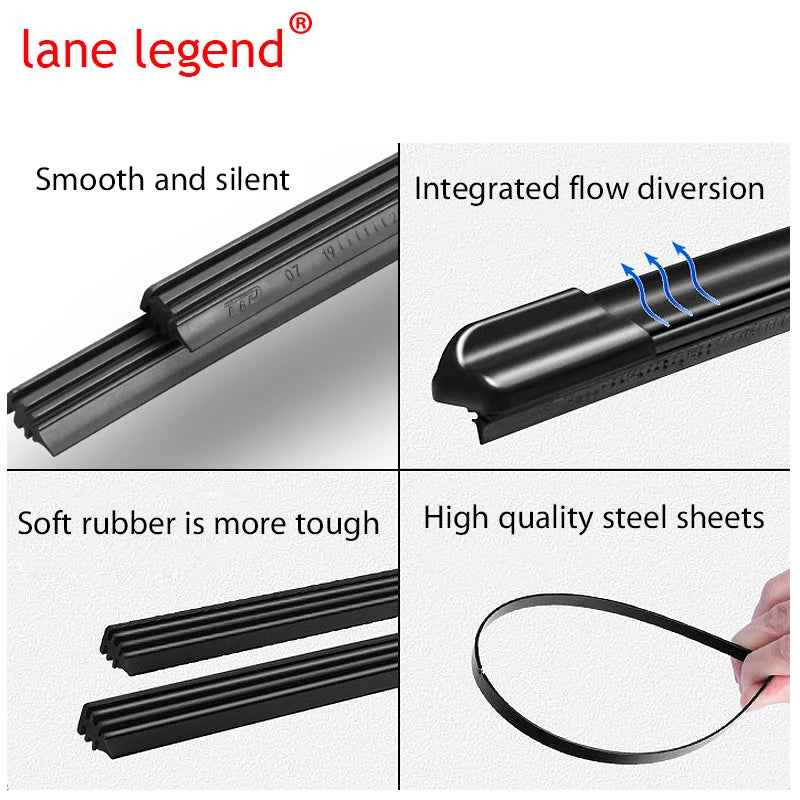 Ruitenwisserbladen voor Volkswagen VW Touran 2003 2004 2005 2006 Voorruit Voorruit 28"+28"+16"