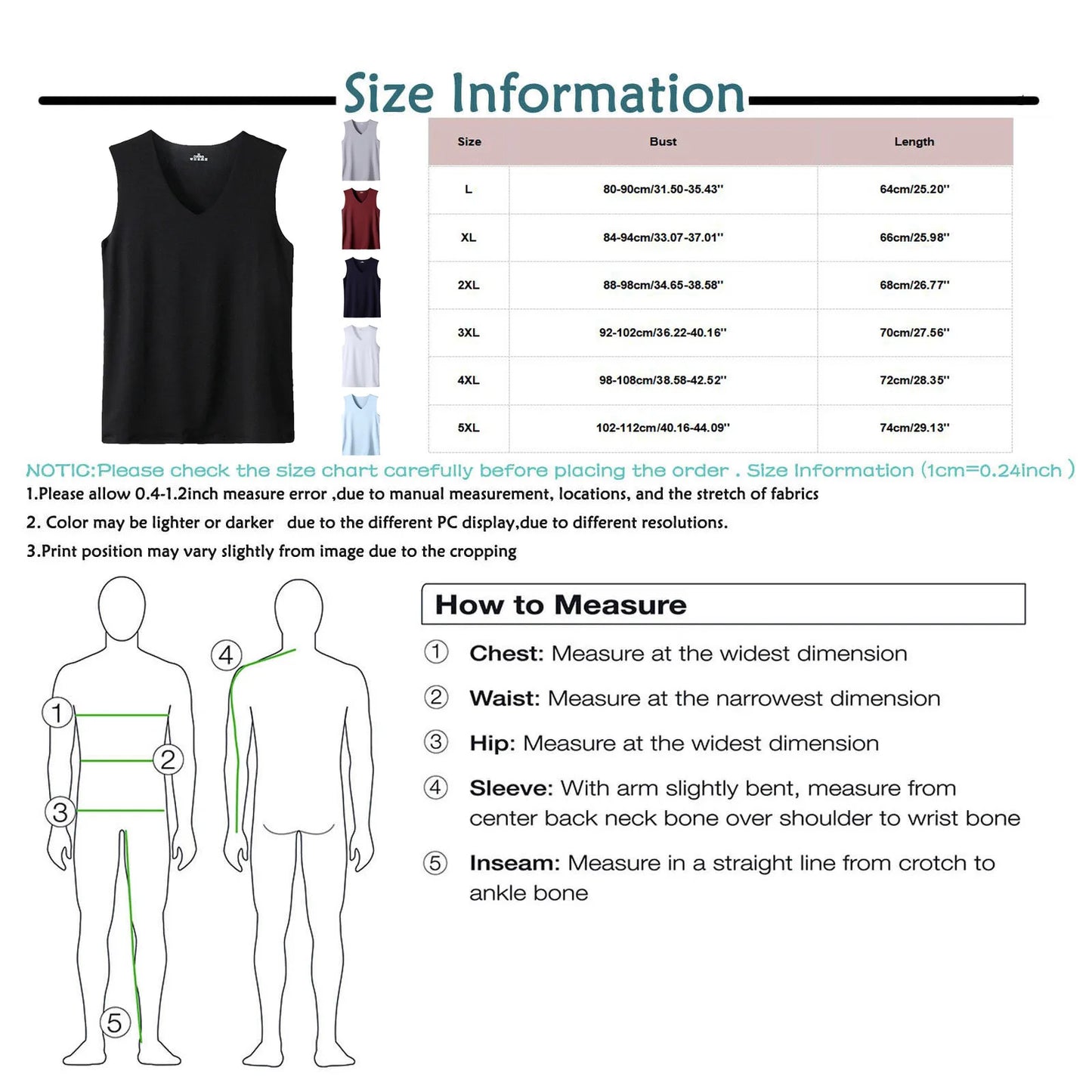 Tops Seamless Mens Vest Sleeveless