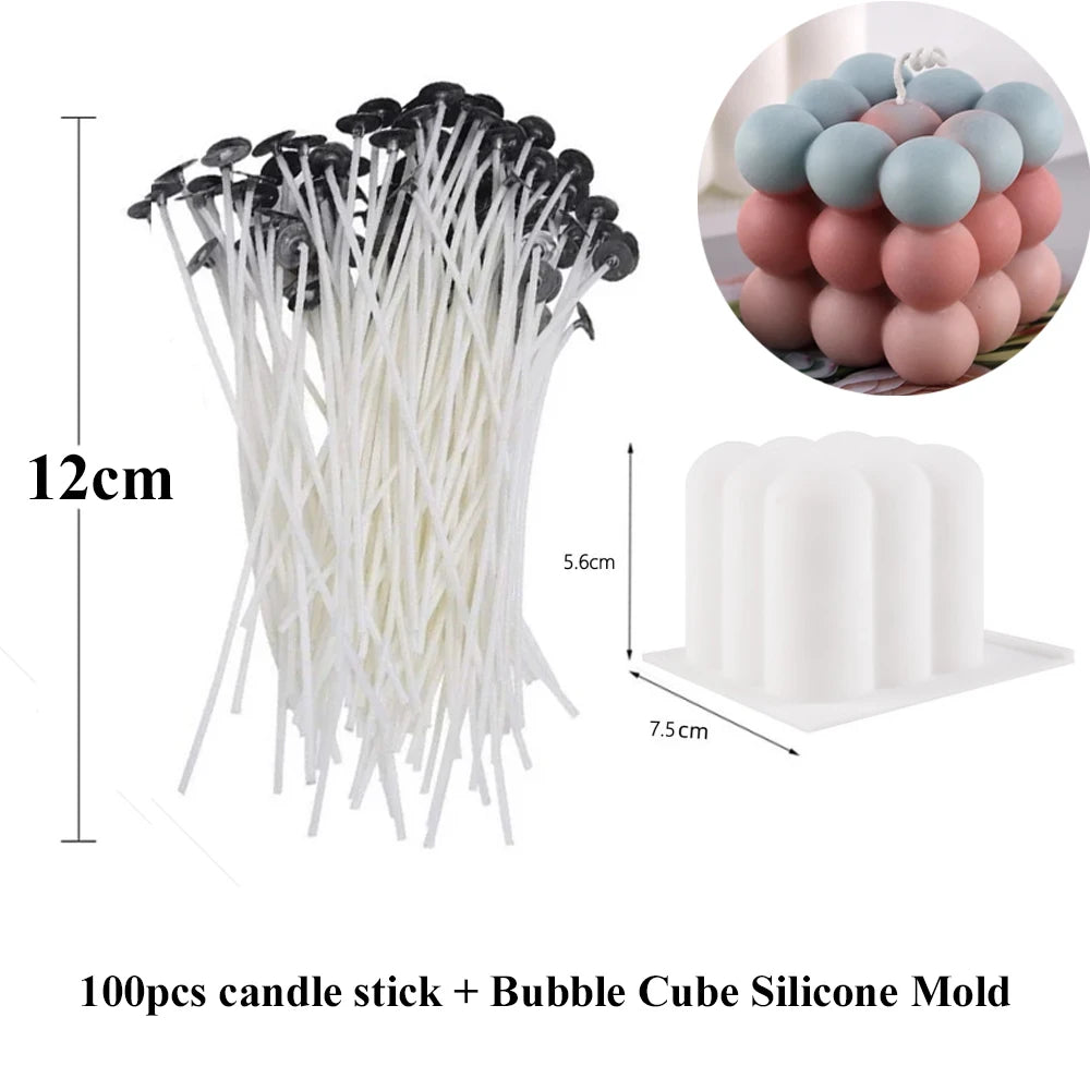 Smokeless Candle Wicks 2.6-20cm Pre-Waxed