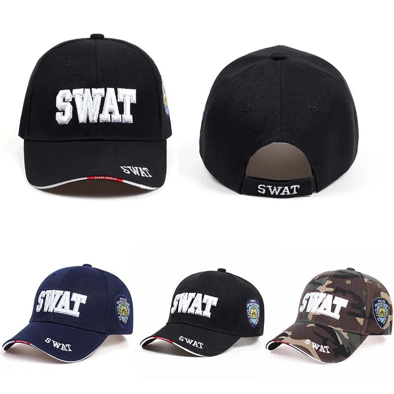 Sport Fashion SWAT Letter Embroidery Snapback Cap