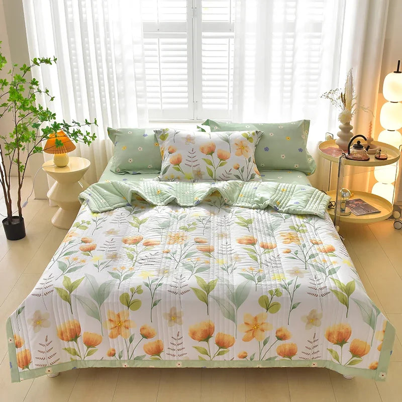 Duvet for Summer Double Bed Linen Quilted Bedspread 150X200