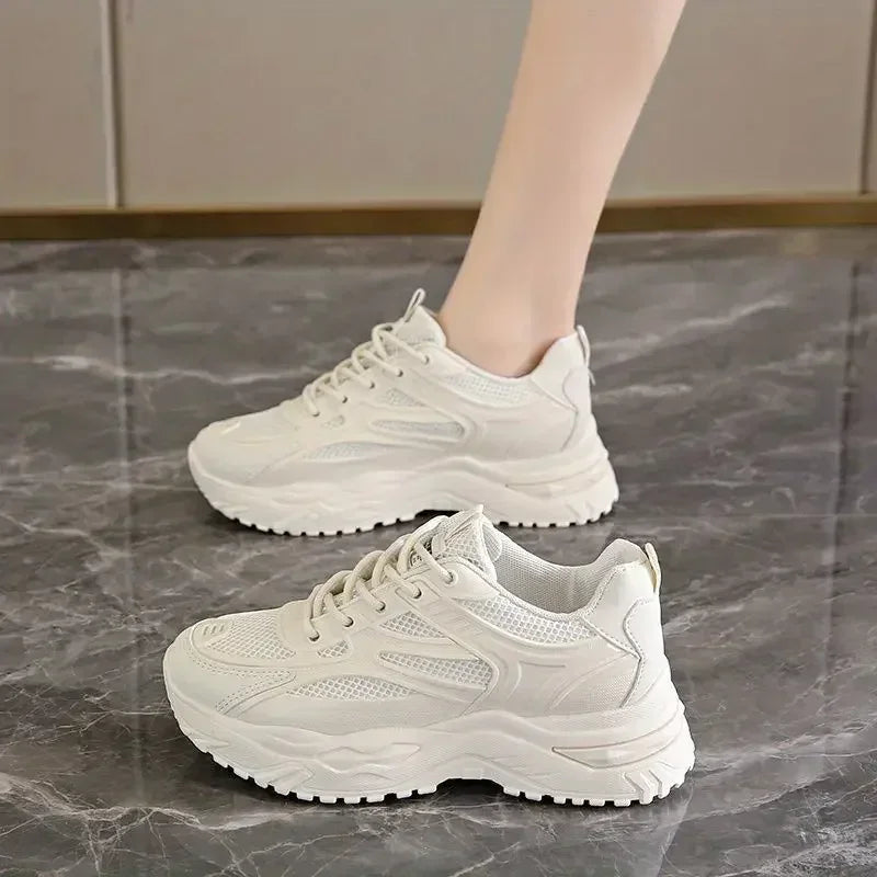 Sneakers Shoes for Women Sports Woman Footwear High on Platform